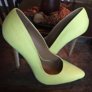 Sexy Yellow High Heel Pump